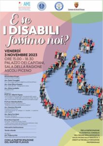 Evento: " E se i disabili fossimo noi?" 3 novembre 2023 ore 15:00